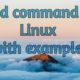 sed command in linux