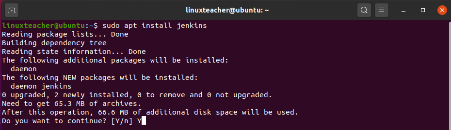 install Jenkins on Ubuntu 20.04