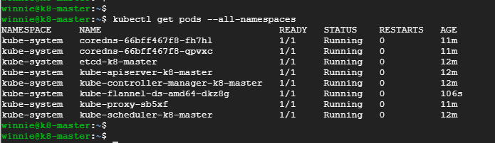 confirm-that-pod-namespaces-are running-on-kubernetes-cluster-on-ubuntu