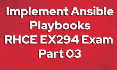 Implement Ansible Playbooks RHCE EX294 Exam dumps